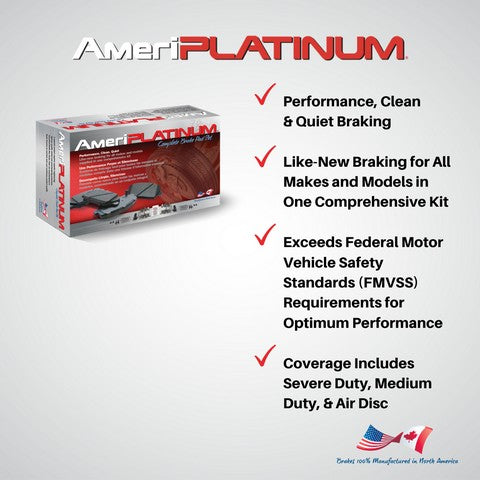 Disc Brake Pad Set AmeriBRAKES PTC1633